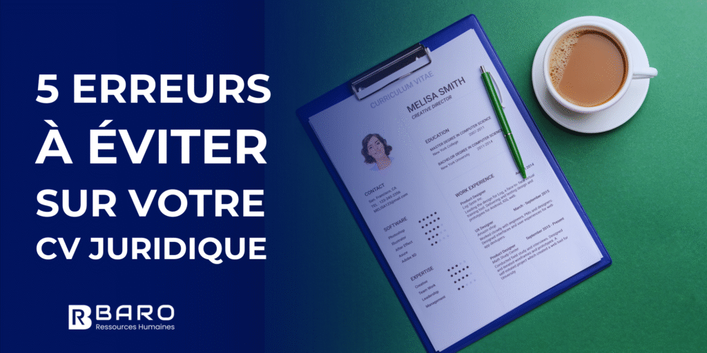 BARO RH - 5 erreurs à éviter sur votre CV juridique